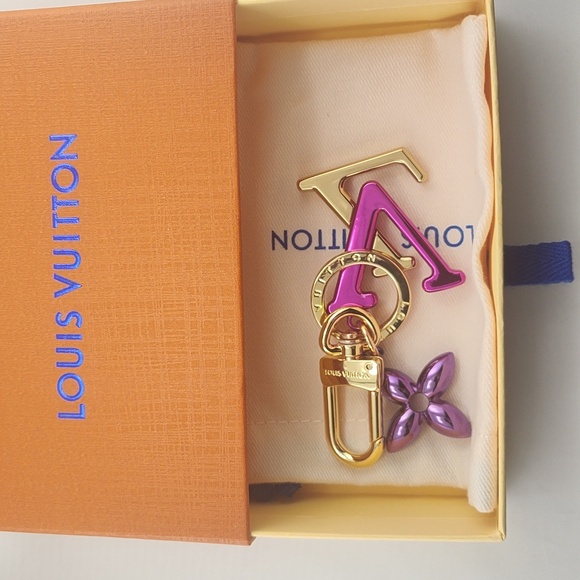Louis Vuitton Gold and Purple Key Holder - Picture 4 of 5